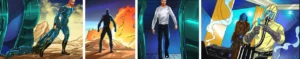 Comic book character design featuring superhero, sci-fi, fantasy, and graphic novel illustrations with cinematic storytelling by Creative Knot.
